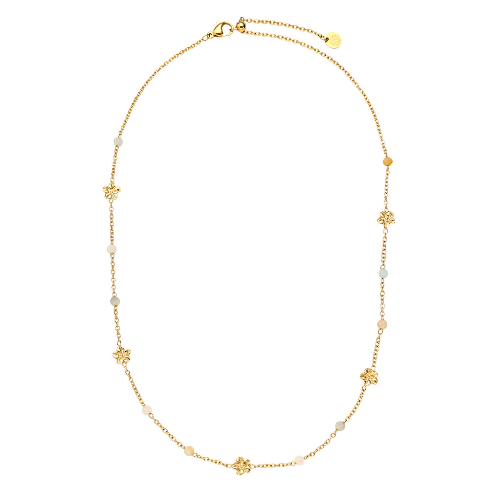 45cm Flower Ball stainless steel necklace