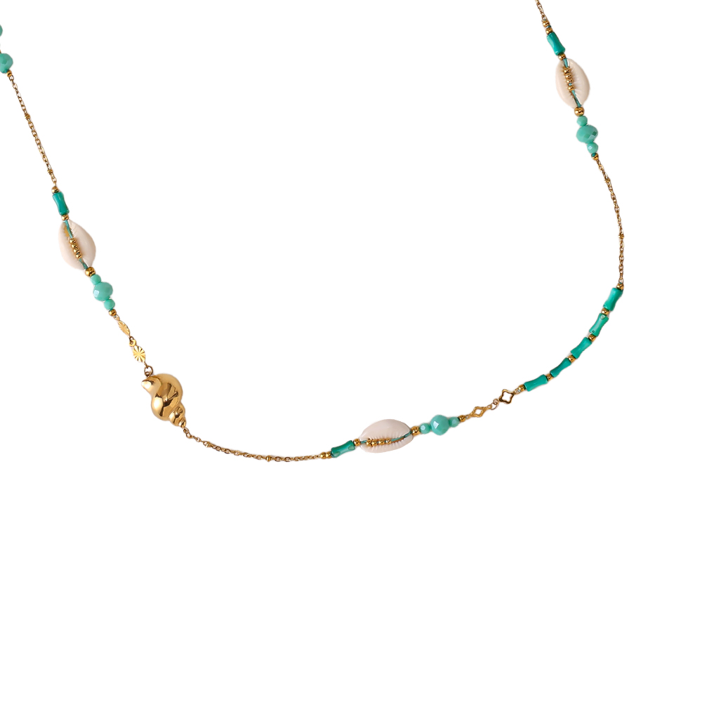 Stainless steel necklace 98cm ocean style