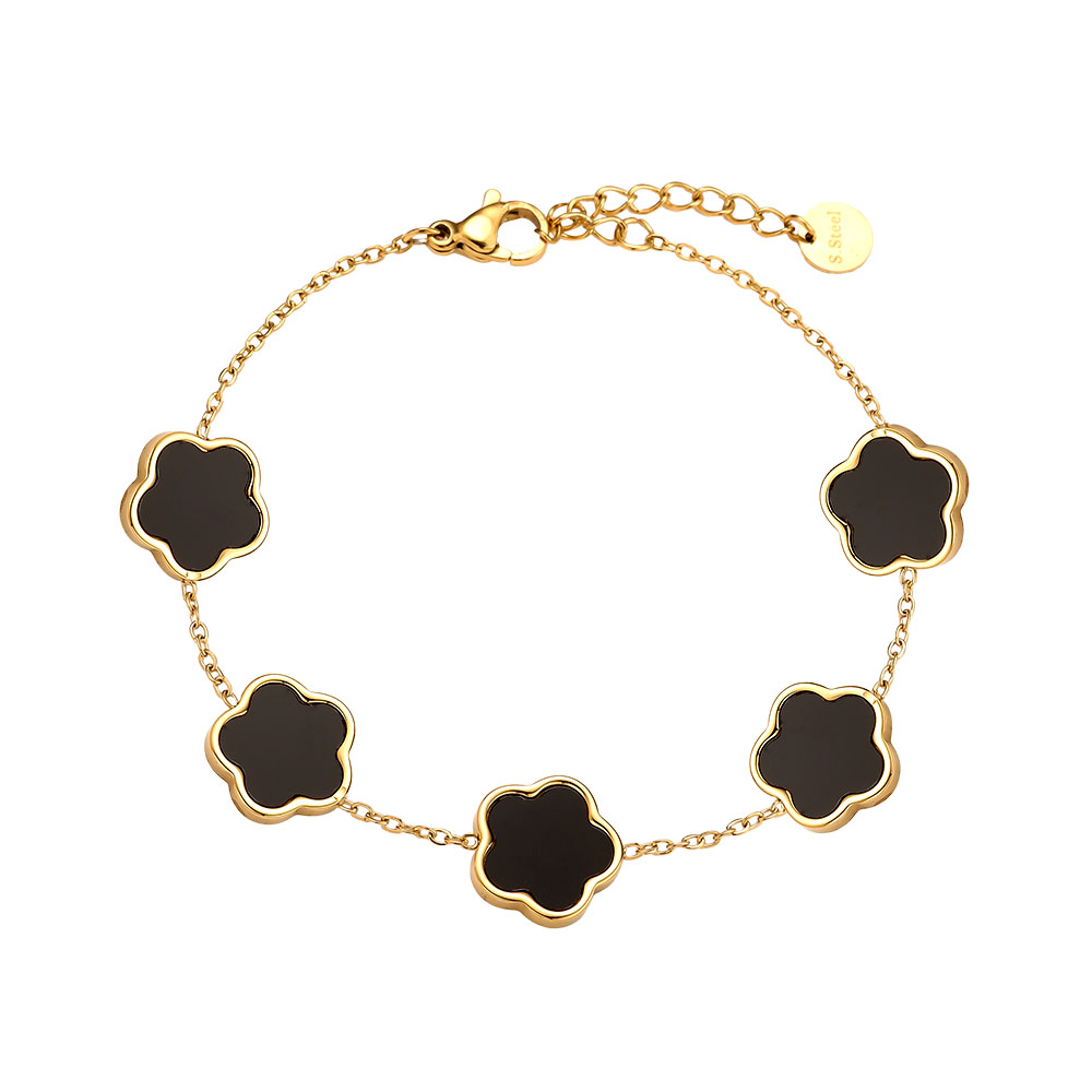 17cm Shell Flowers stainless steel bracelet     