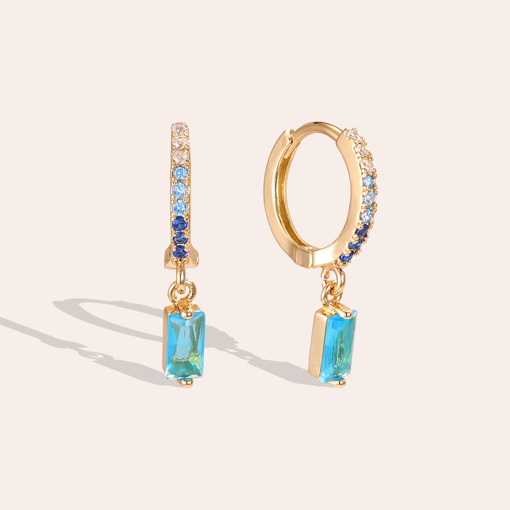24mm Gold-plated Dakota Cube Earring 