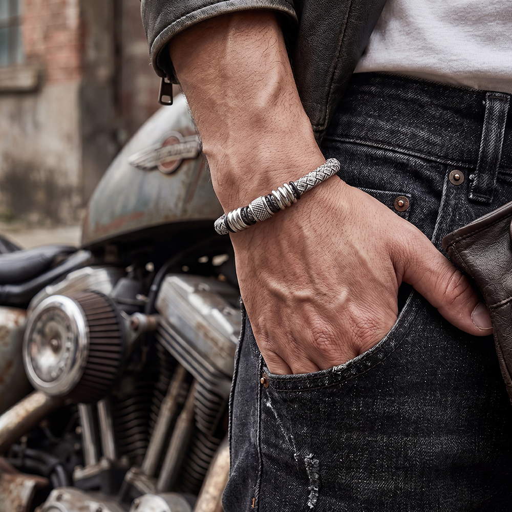  Stainless Steel Strap – PU Classic Braid