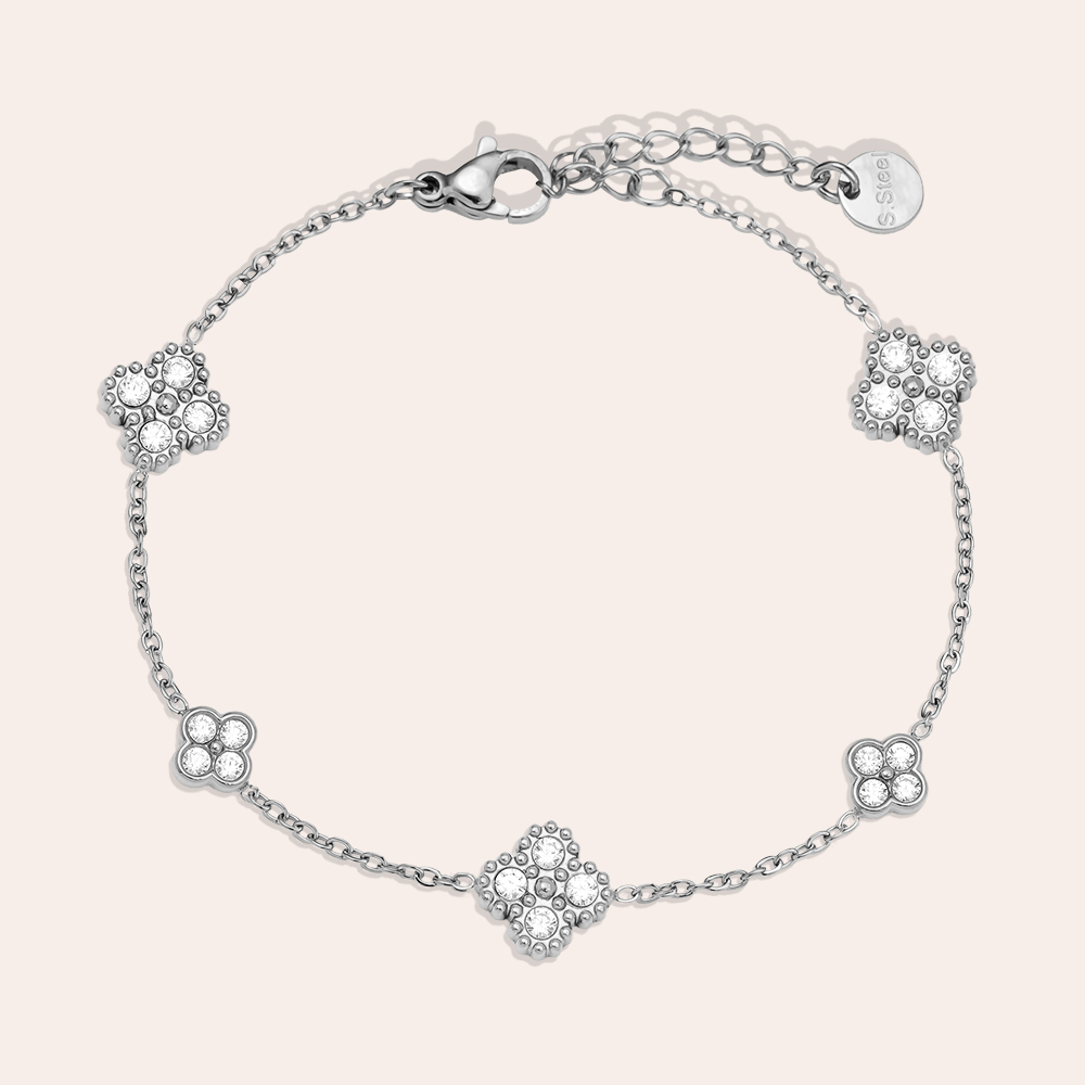 15cm Nice Lucky Flower stainless steel bracelet      15cm Nice Lucky Flower stainless steel bracelet