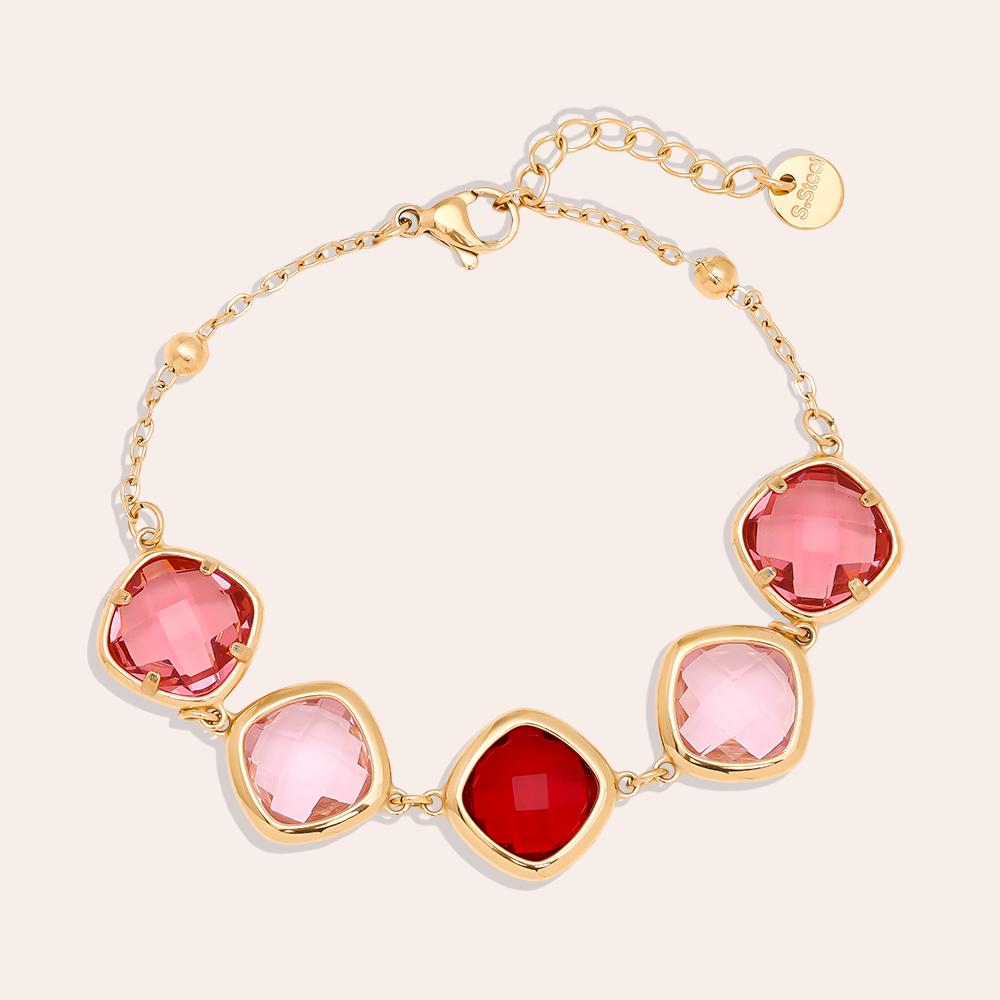 17cm Nice Pinky Cube stainless steel bracelet  17cm Nice Pinky Cube stainless steel bracelet