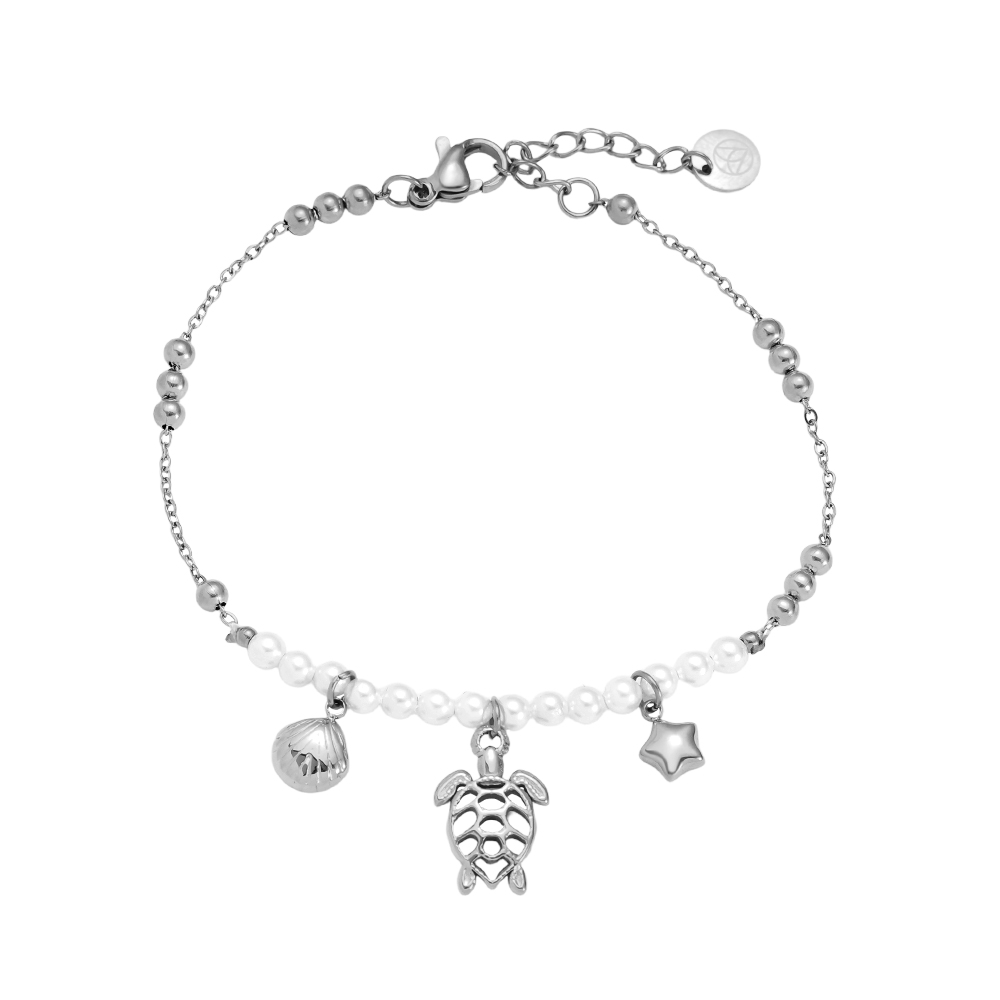 17cm Turtle Shell stainless steel bracelet
