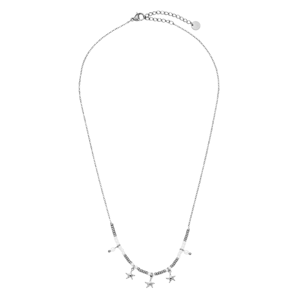 40cm Pearl Star stainless steel necklace