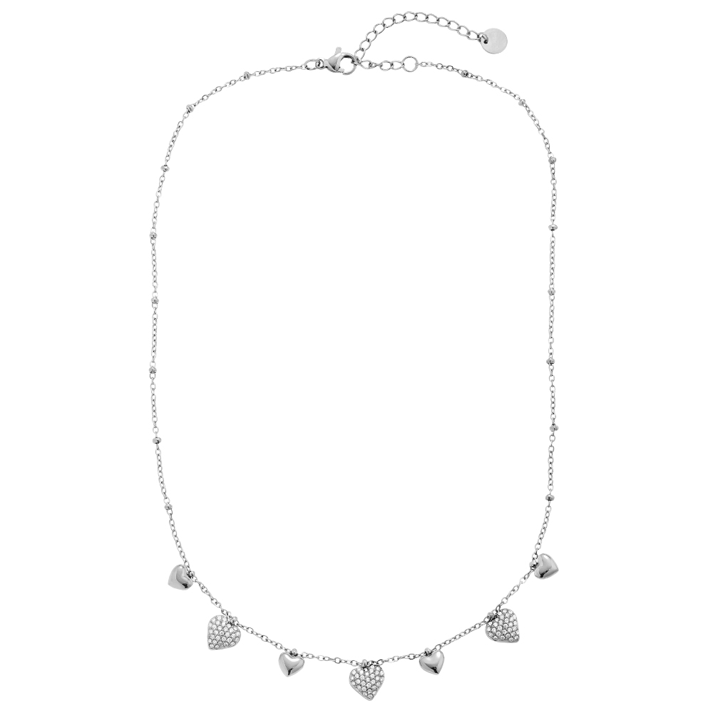 40cm Many Sweet Hearts stainless steel necklace     