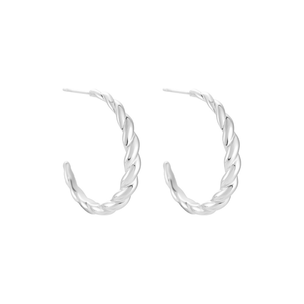 Melly Twist stainless steel stud earrings
