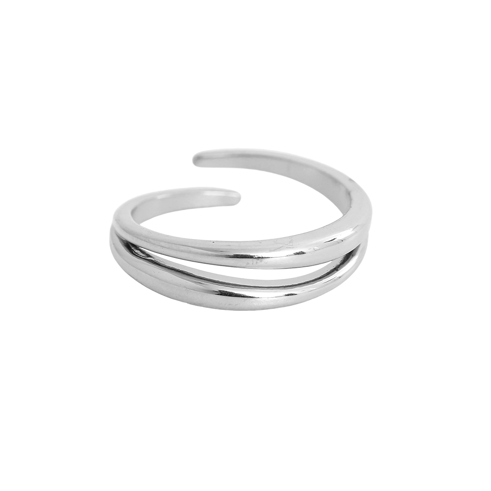 Adjustable double stainless steel ring 