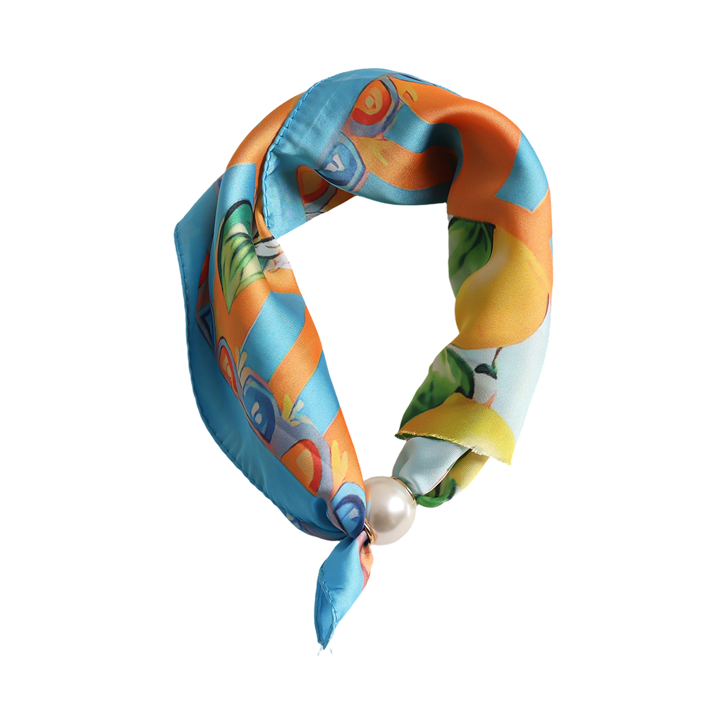 43cm lemon pattern beaded scarf     