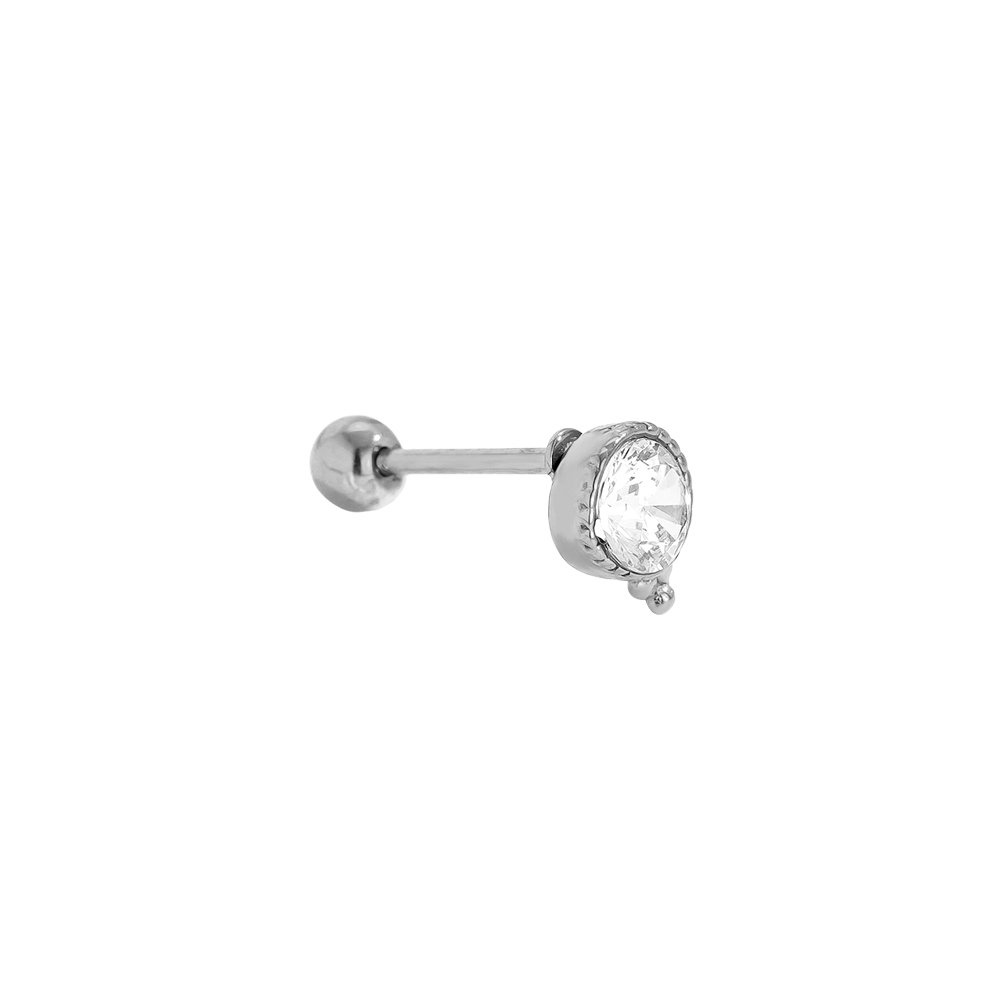 4.7mm Diamond And Dots stainless steel piercing        