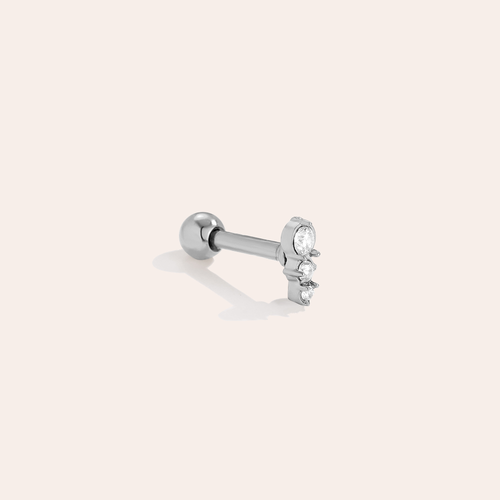 5mm Three Dots stainless steel piercing      