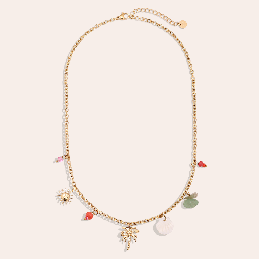 40cm summer style stainless steel necklace   
