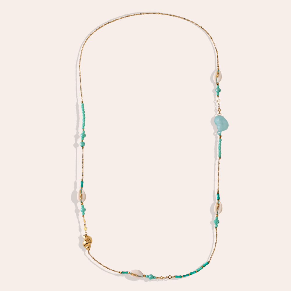 Stainless steel necklace 98cm ocean style