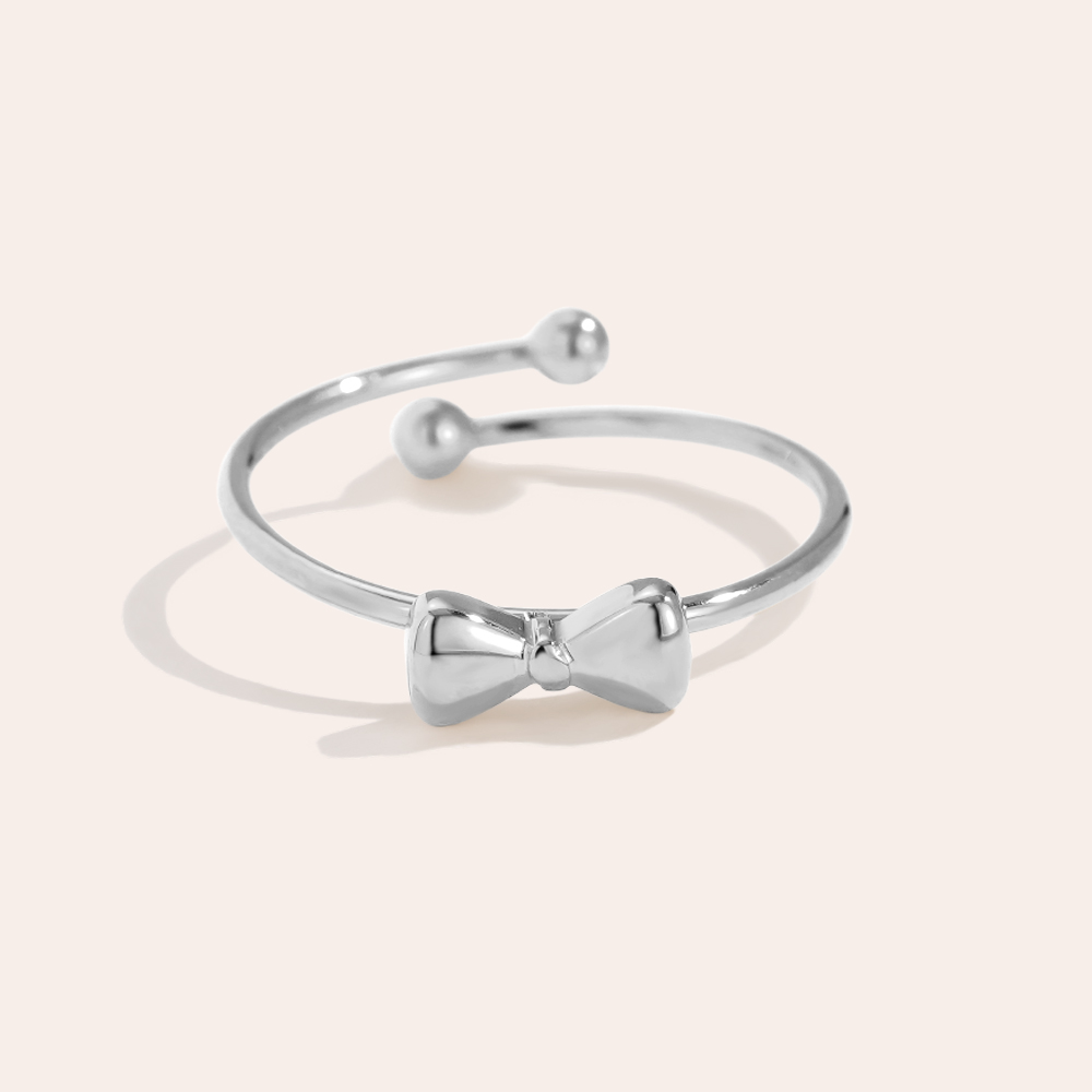 Nice Bowtie stainless steel ring    
