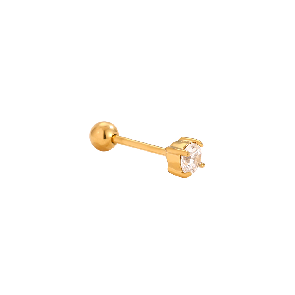 3mm Just One Diamond stainless steel piercing      
