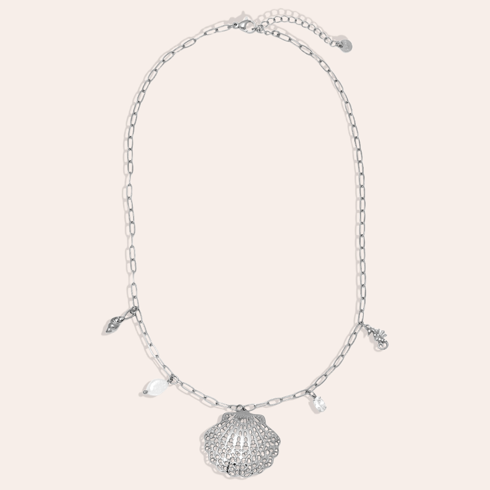42cm Ocean And Charms stainless steel necklace     