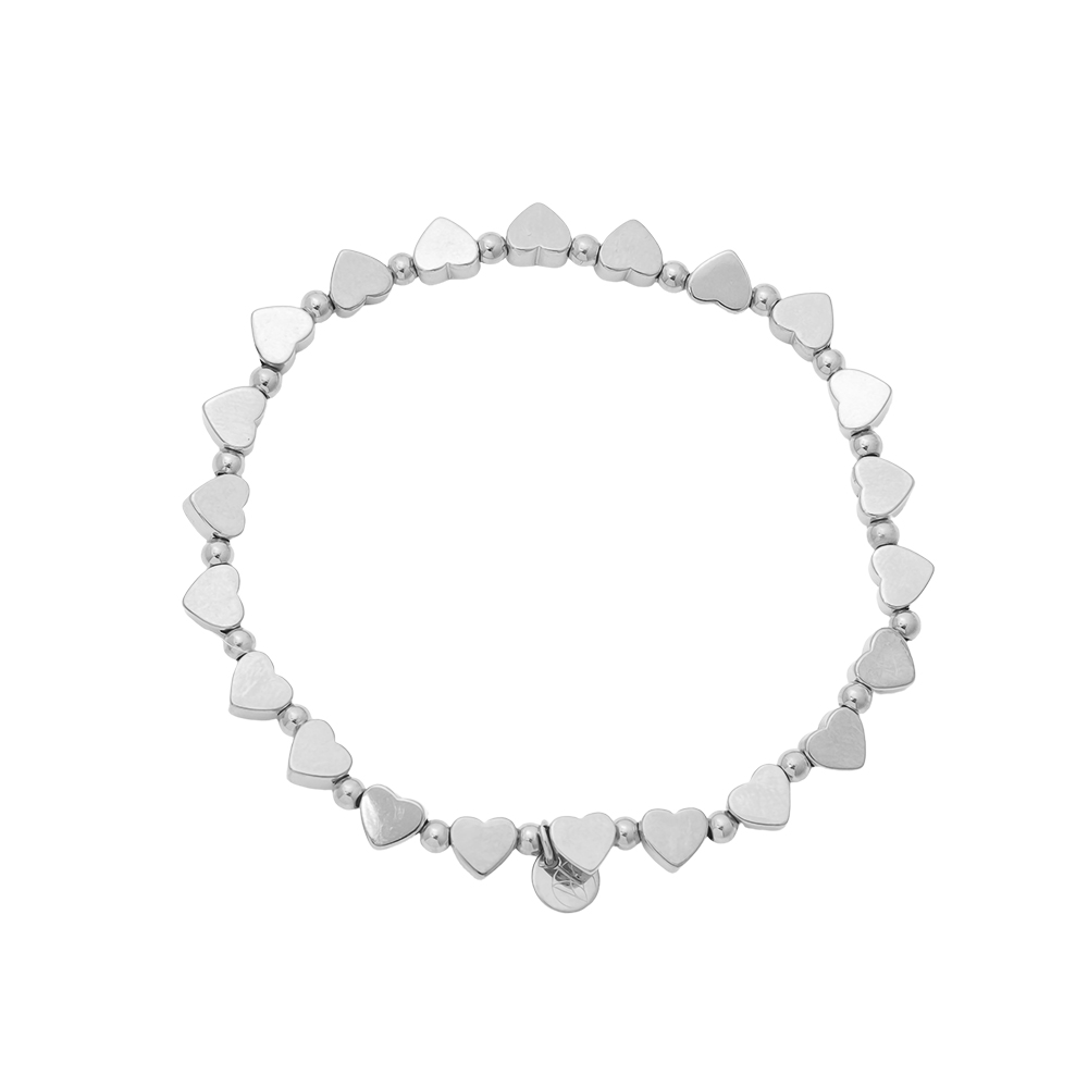 Elastic Heart Chain stainless steel bracelet     