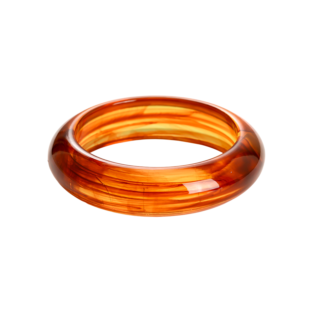 Round Chunky Acrylic Bangle     