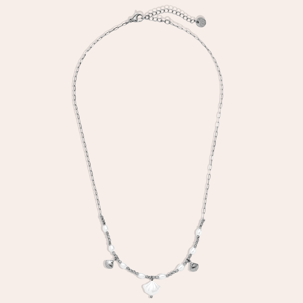 40cm Pearly Shell stainless steel necklace