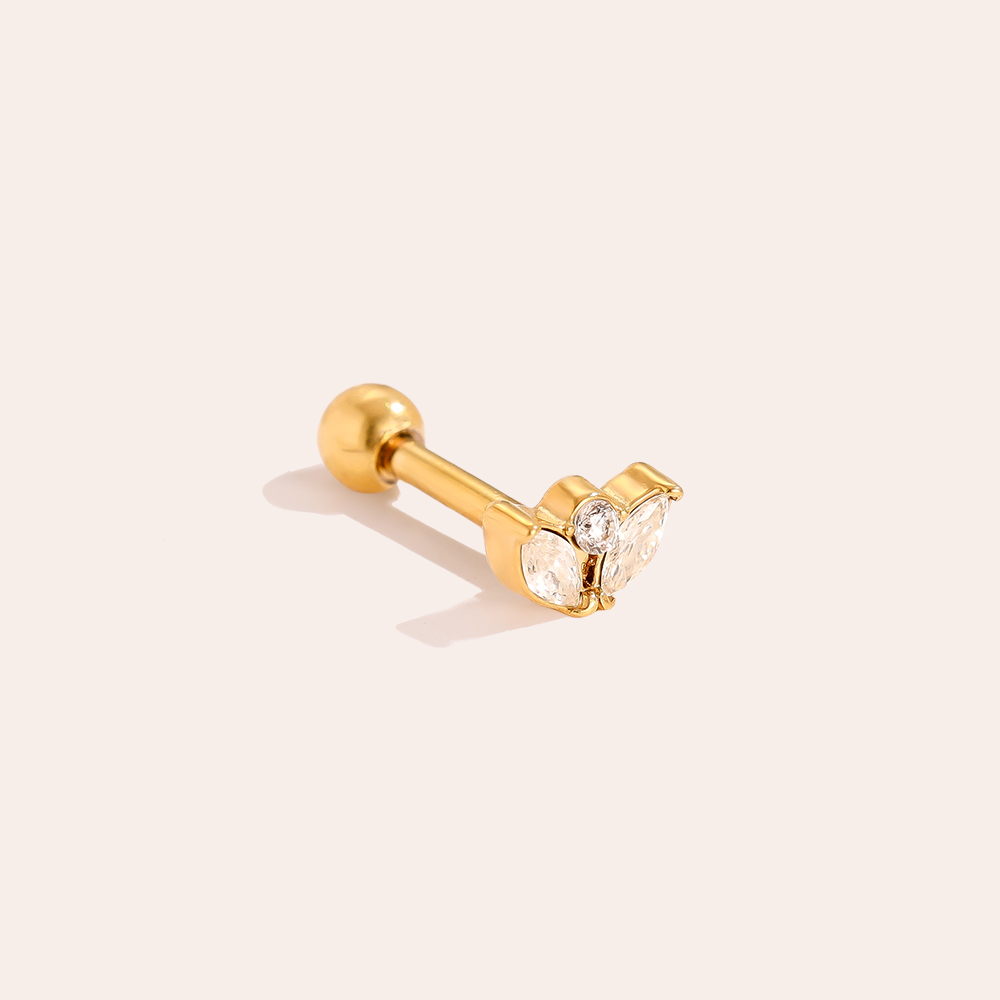 5mm Mini Diamond Crown stainless steel piercing      