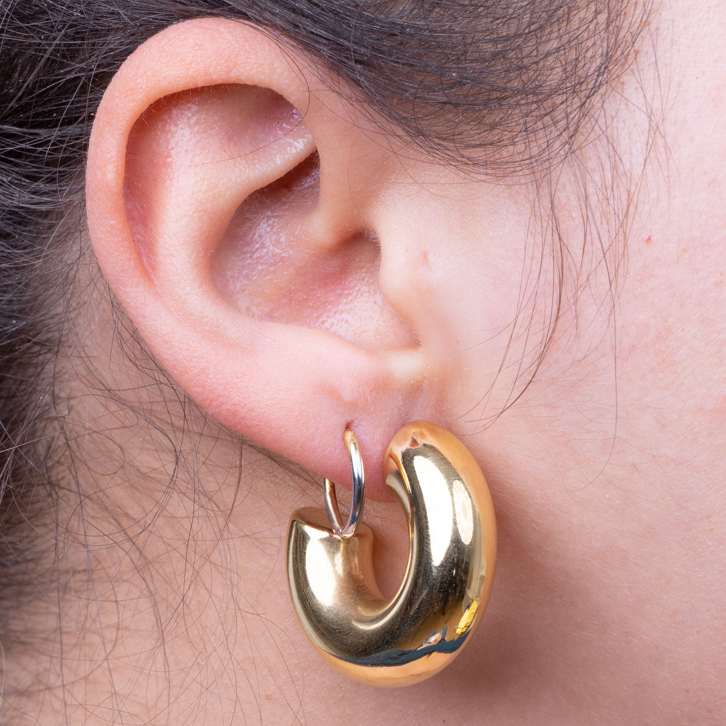 Stainless steel earrings Alyssa 3 cm