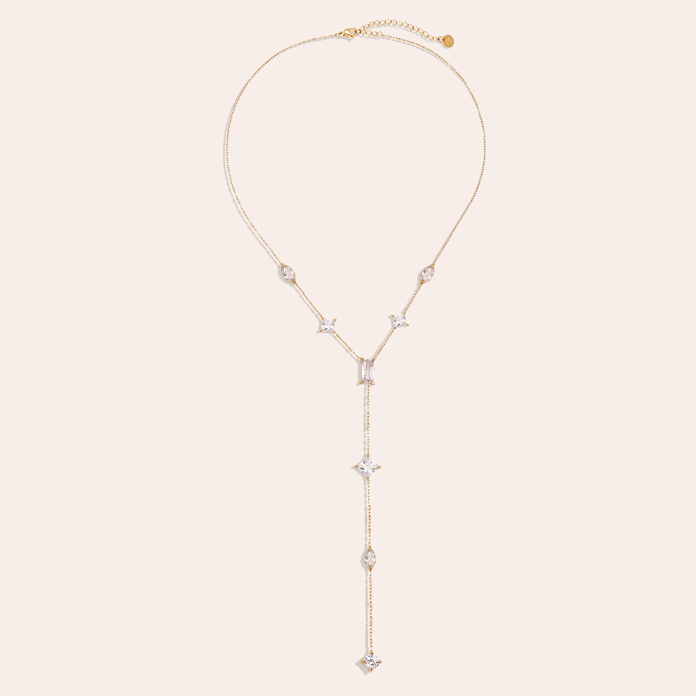 39cm Pro Cube Diamond stainless steel necklace       