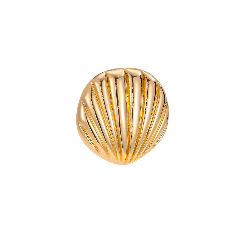 10mm shell decorative button brooch