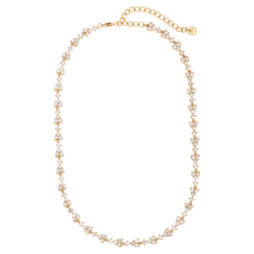 37cm Diamond Flower Chain stainless steel necklace      37cm Diamond Flower Chain stainless steel necklace