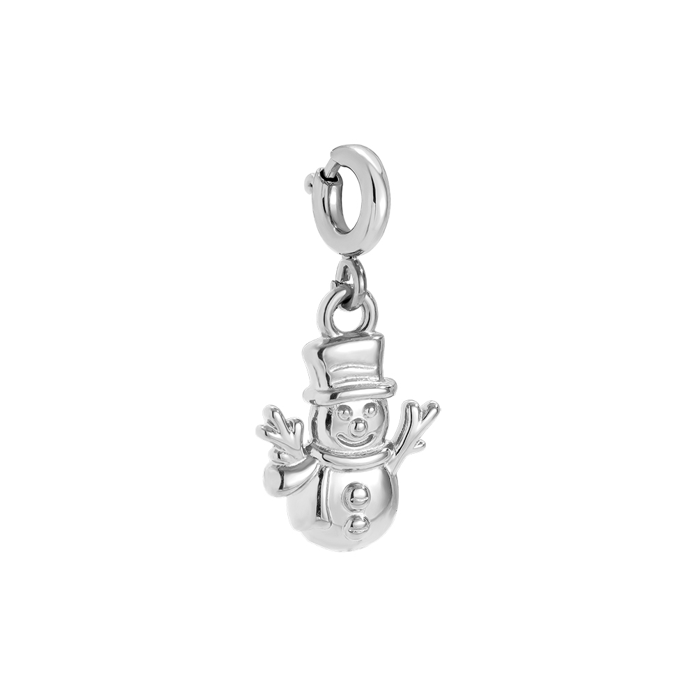 1.5cm Spring Clasp Snowboy stainless steel pendant      