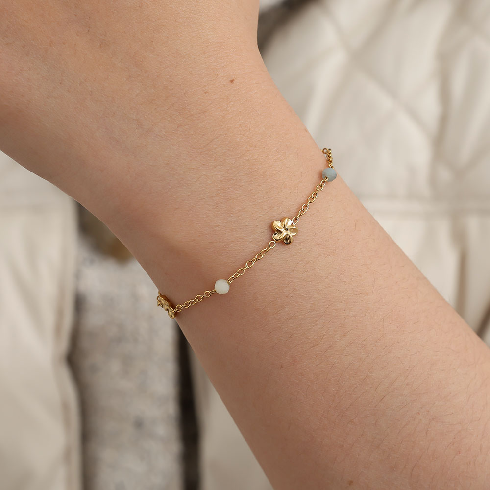 19cm Flower Ball stainless steel bracelet