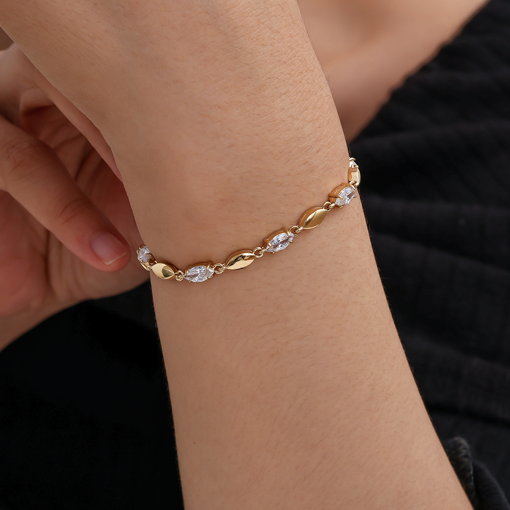 16cm Nice Diamond Eyes stainless steel bracelet       