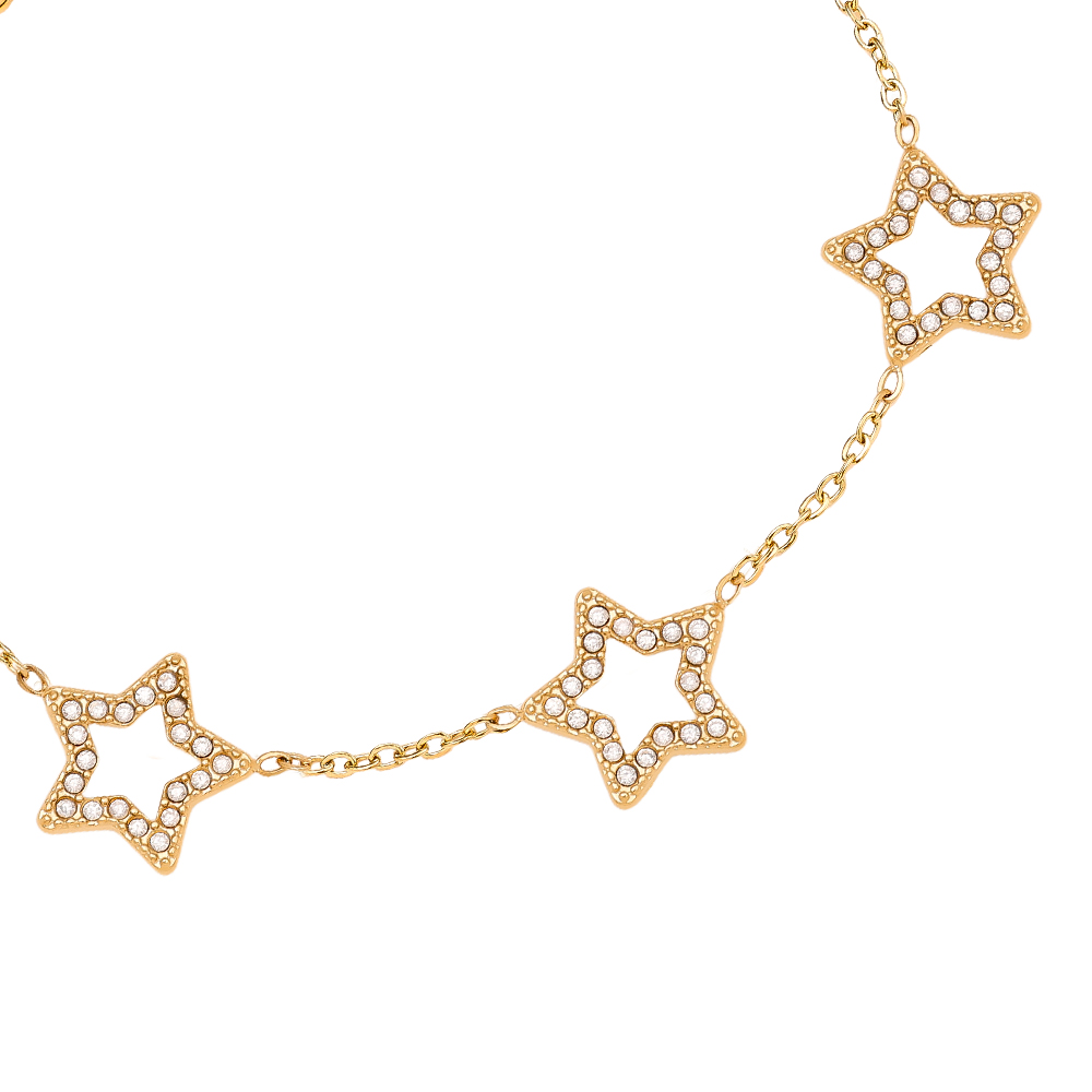 17cm Sparkling Star stainless steel bracelet         17cm Sparkling Star stainless steel bracelet