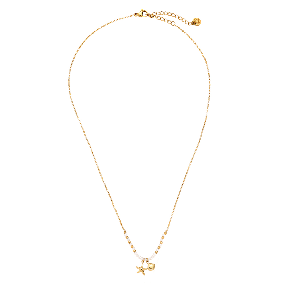 40cm Star Shell stainless steel necklace