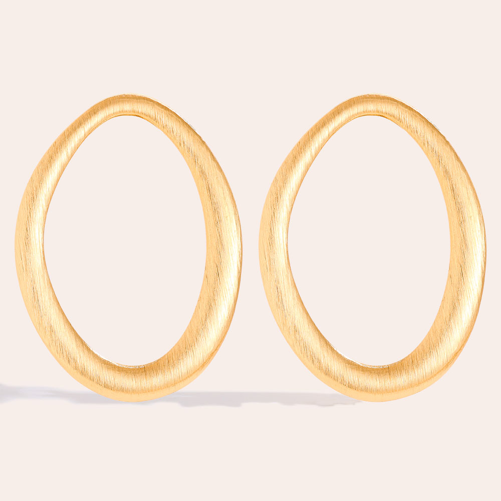 55mm Nice Egg stainless steel earrings        