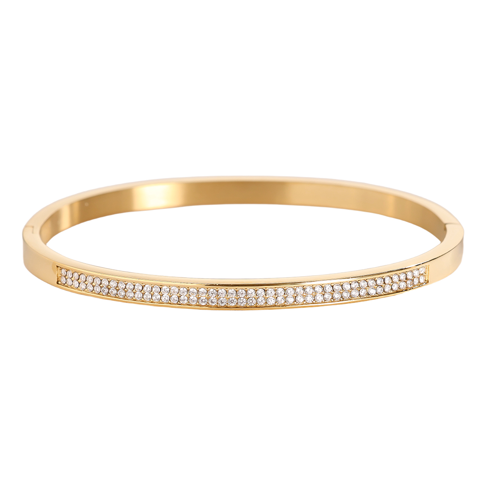 6cm Nice Diamond stainless steel bangle