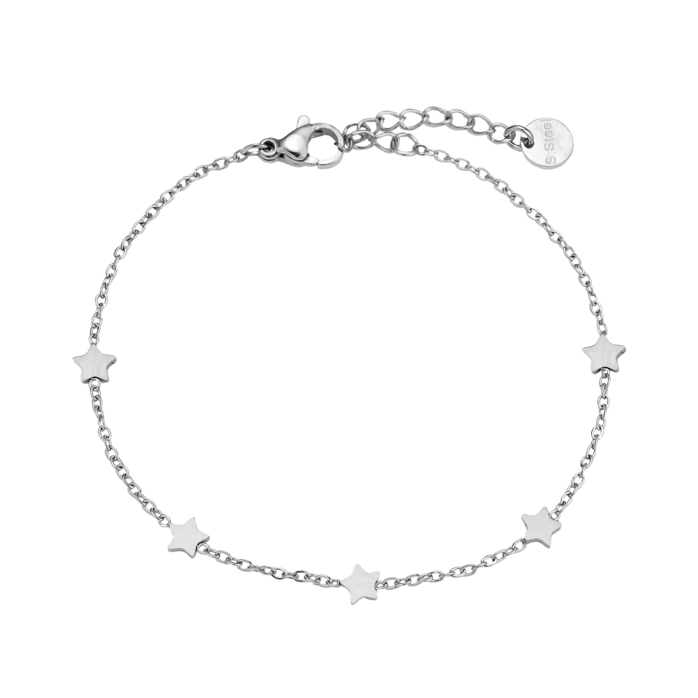 17cm Mini Stars Chain stainless steel bracelet    
