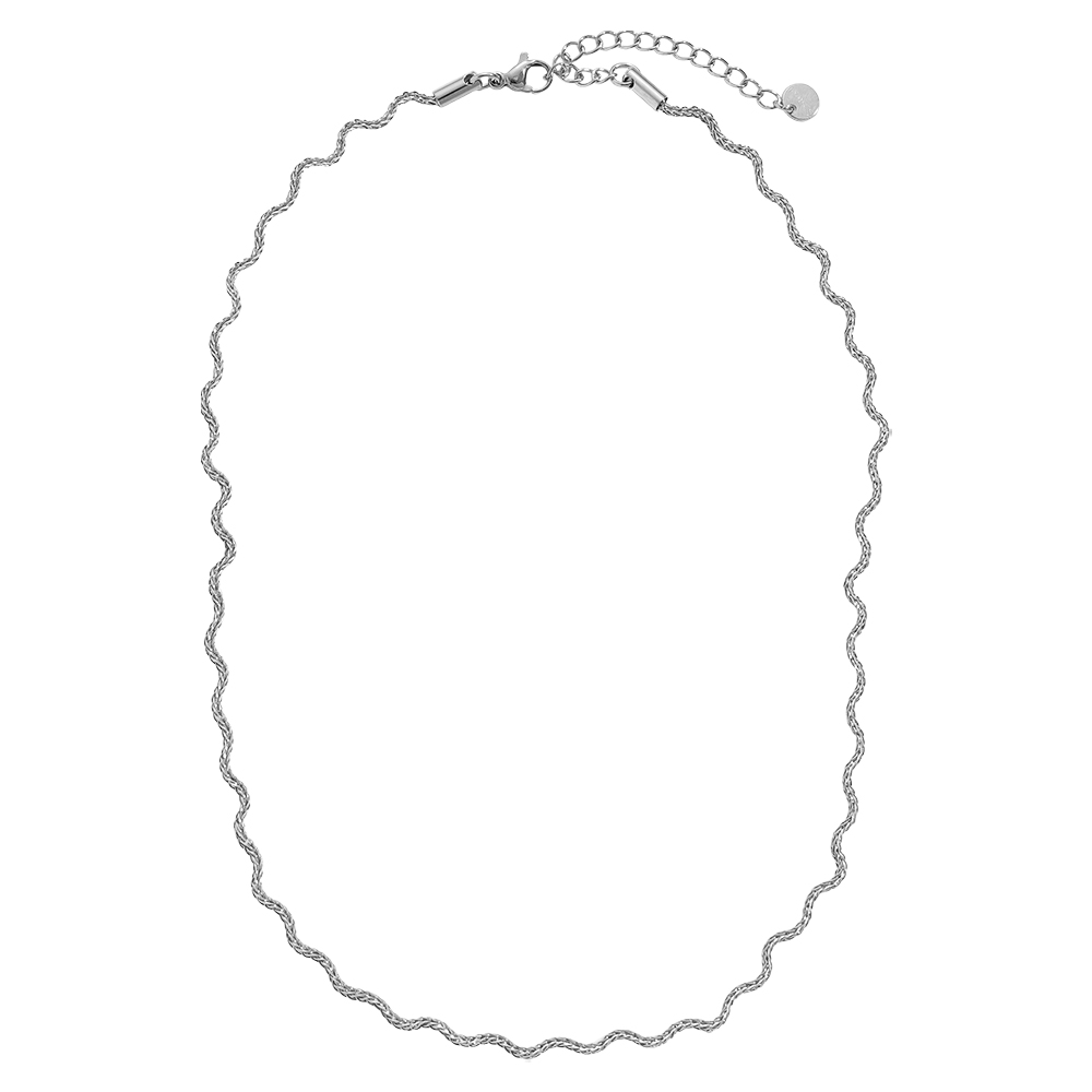 38cm Nice Wave Chain stainless steel necklace 
