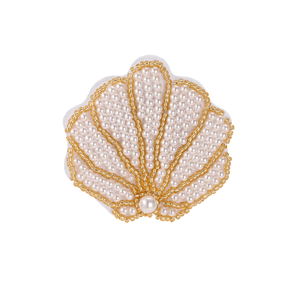 56mm shell pearl brooch 