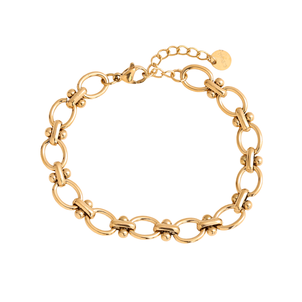 16cm ring chain stainless steel bracelet   