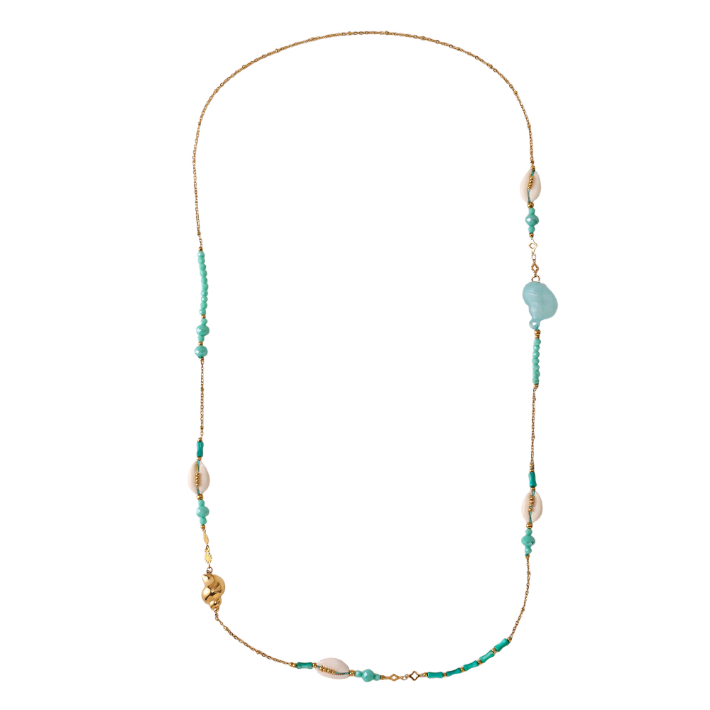 Stainless steel necklace 98cm ocean style