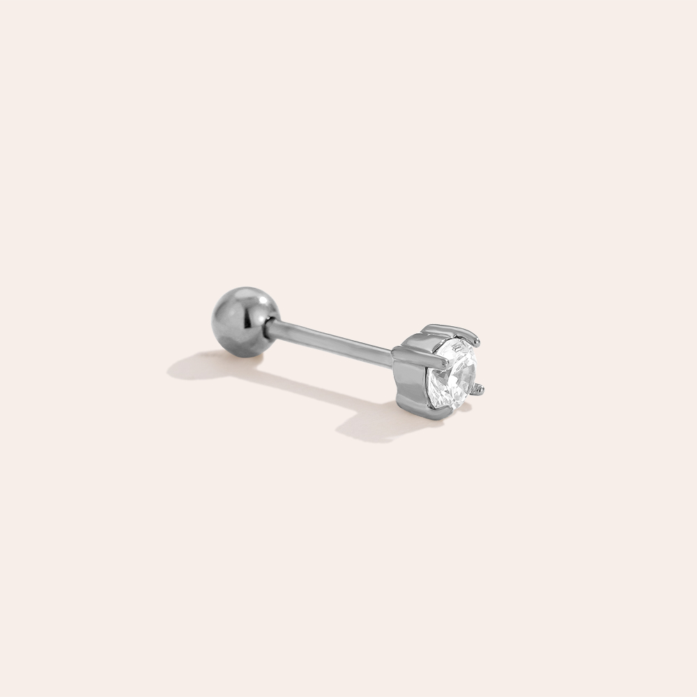 3mm Just One Diamond stainless steel piercing      