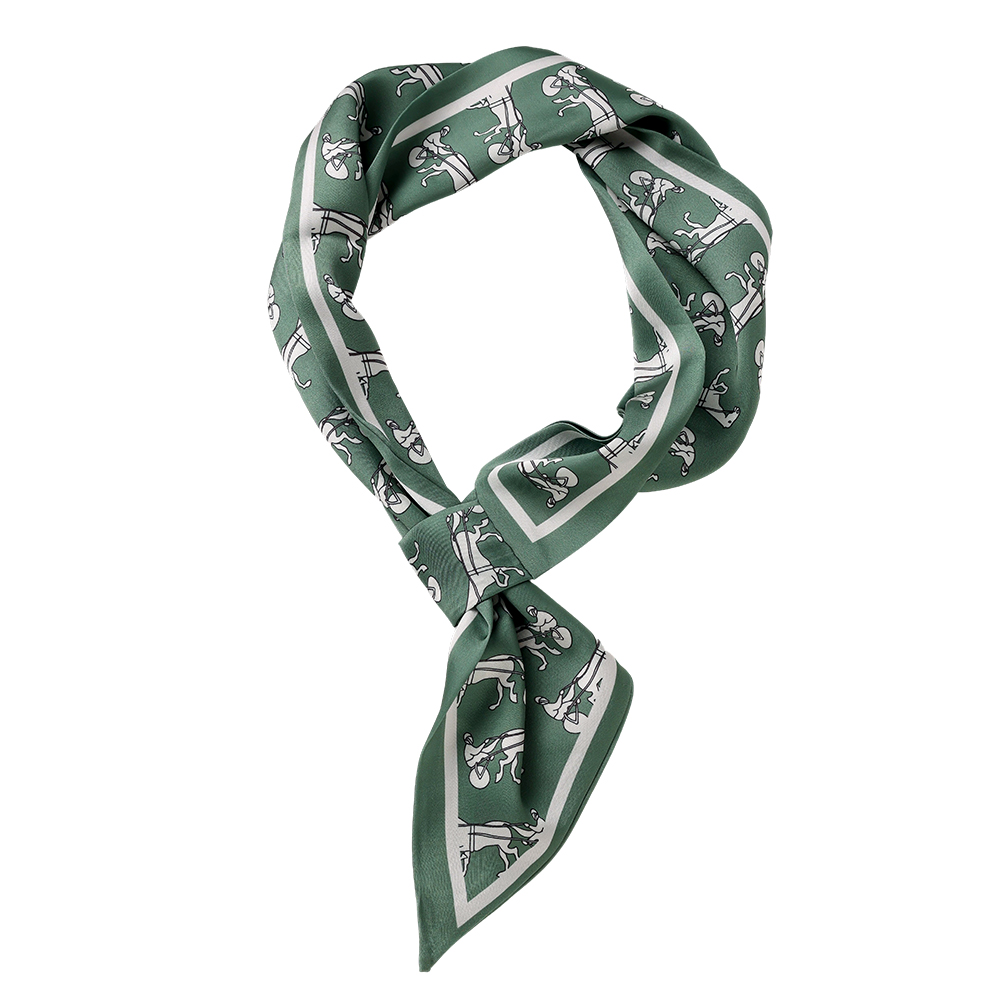76cm Horse-drawn Carriage Pattern Scarf 