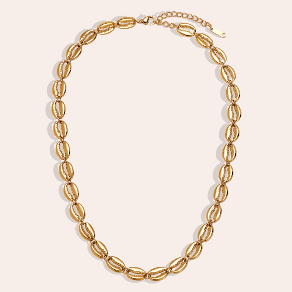 42cm shell stainless steel necklace 
