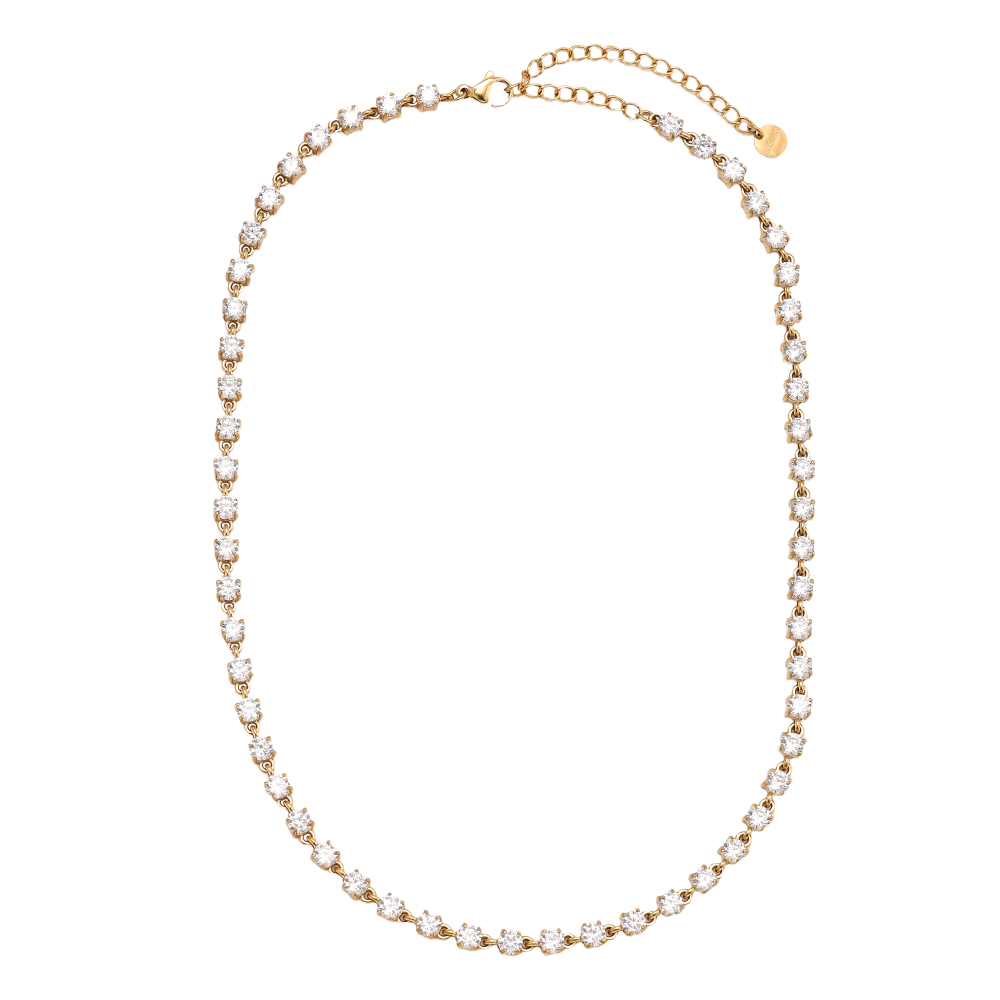 37cm Nice Diamond Chain stainless steel necklace   