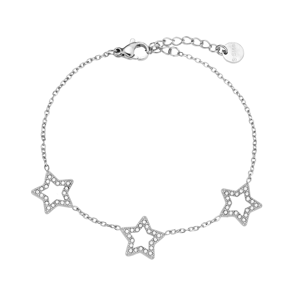 17cm Sparkling Star stainless steel bracelet         17cm Sparkling Star stainless steel bracelet