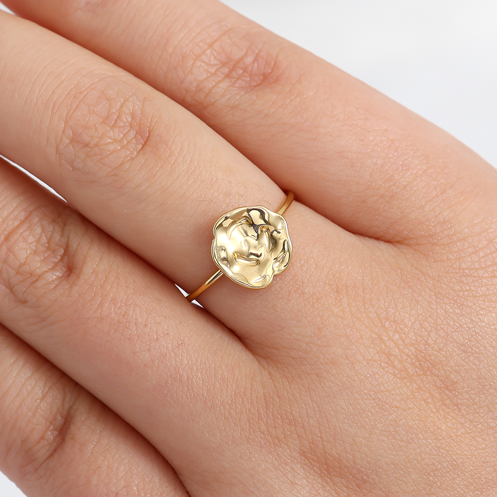 Stainless steel ring Uneven Print