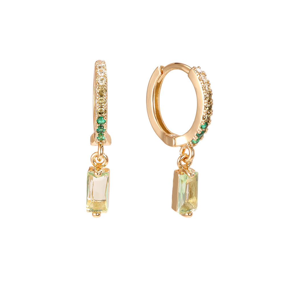 24mm Gold-plated Dakota Cube Earring 