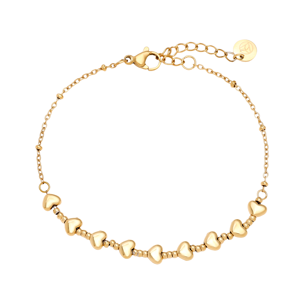 17cm Heart Chain stainless steel bracelet      