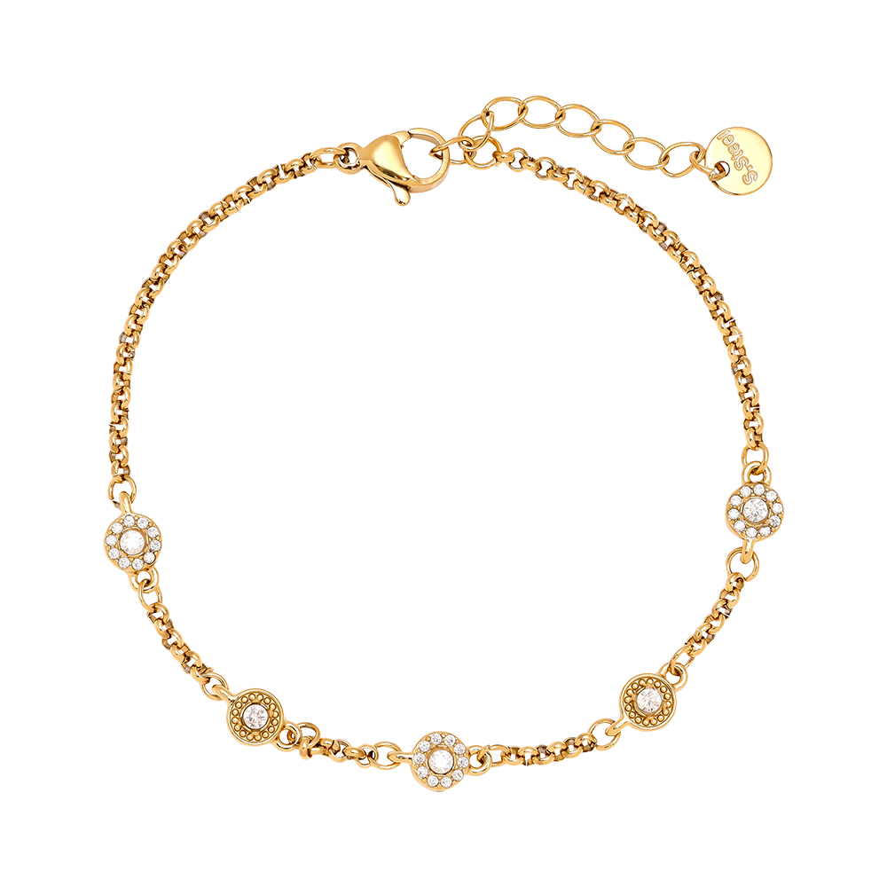 17cm Perfect Small Diamond Dots stainless steel bracelet         17cm Perfect Small Diamond Dots stainless steel bracelet