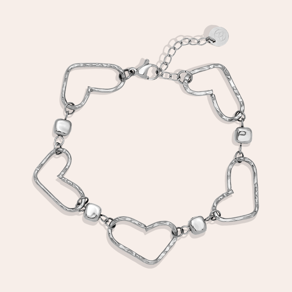 17cm Cool Heart Chain stainless steel bracelet   